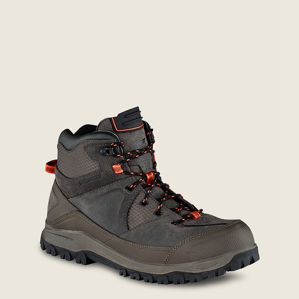 Botas Red Wing Hiking Hombre Grises Marrom - Trbo - 5-Inch Waterproof Safety Toe - 923-YHPRXC